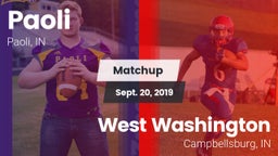 Matchup: Paoli  vs. West Washington  2019