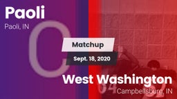 Matchup: Paoli  vs. West Washington  2020