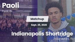 Matchup: Paoli  vs. Indianapolis Shortridge  2020