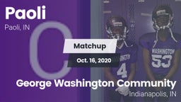 Matchup: Paoli  vs. George Washington Community  2020