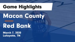 Macon County  vs Red Bank  Game Highlights - March 7, 2020