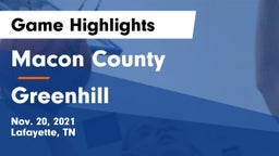 Macon County  vs Greenhill  Game Highlights - Nov. 20, 2021
