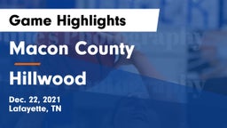 Macon County  vs Hillwood  Game Highlights - Dec. 22, 2021