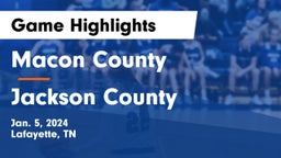 Macon County  vs Jackson County  Game Highlights - Jan. 5, 2024