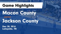 Macon County  vs Jackson County  Game Highlights - Dec 28, 2016