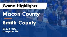 Macon County  vs Smith County  Game Highlights - Dec. 8, 2017