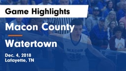 Macon County  vs Watertown  Game Highlights - Dec. 4, 2018