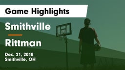 Smithville  vs Rittman  Game Highlights - Dec. 21, 2018