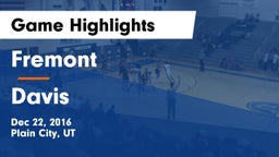 Fremont  vs Davis  Game Highlights - Dec 22, 2016