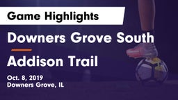 Downers Grove South  vs Addison Trail  Game Highlights - Oct. 8, 2019