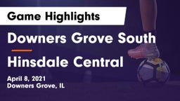 Downers Grove South  vs Hinsdale Central  Game Highlights - April 8, 2021