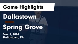 Dallastown  vs Spring Grove  Game Highlights - Jan. 5, 2024