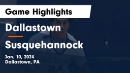 Dallastown  vs Susquehannock  Game Highlights - Jan. 10, 2024