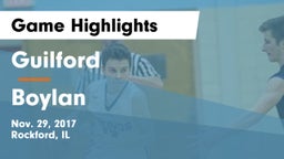 Guilford  vs Boylan Game Highlights - Nov. 29, 2017