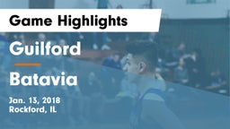 Guilford  vs Batavia  Game Highlights - Jan. 13, 2018