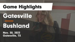 Gatesville  vs Bushland  Game Highlights - Nov. 30, 2023