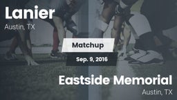 Matchup: Lanier vs. Eastside Memorial  2016