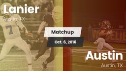 Matchup: Lanier vs. Austin  2016