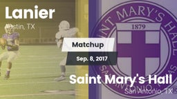 Matchup: Lanier vs. Saint Mary's Hall  2017