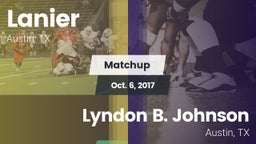 Matchup: Lanier vs. Lyndon B. Johnson  2017