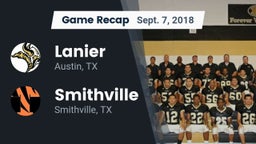 Recap: Lanier  vs. Smithville  2018