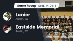 Recap: Lanier  vs. Eastside Memorial  2018
