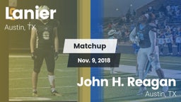 Matchup: Lanier vs. John H. Reagan  2018