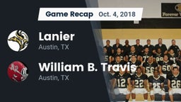 Recap: Lanier  vs. William B. Travis  2018