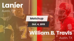 Matchup: Lanier vs. William B. Travis  2019