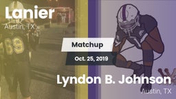 Matchup: Lanier vs. Lyndon B. Johnson  2019