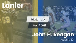 Matchup: Lanier vs. John H. Reagan  2019