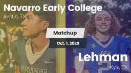 Matchup: Navarro vs. Lehman  2020