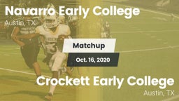 Matchup: Navarro vs. Crockett Early College  2020