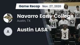 Recap: Navarro Early College  vs. Austin LASA 2020