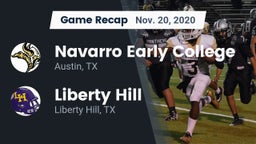 Recap: Navarro Early College  vs. Liberty Hill  2020