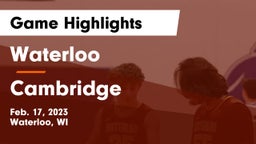 Waterloo  vs Cambridge  Game Highlights - Feb. 17, 2023