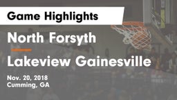 North Forsyth  vs Lakeview Gainesville Game Highlights - Nov. 20, 2018