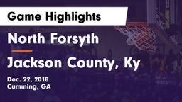 North Forsyth  vs Jackson County, Ky Game Highlights - Dec. 22, 2018