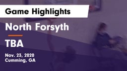North Forsyth  vs TBA Game Highlights - Nov. 23, 2020