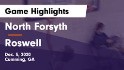 North Forsyth  vs Roswell  Game Highlights - Dec. 5, 2020