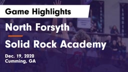 North Forsyth  vs Solid Rock Academy Game Highlights - Dec. 19, 2020