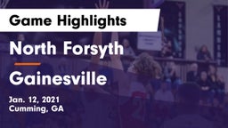 North Forsyth  vs Gainesville  Game Highlights - Jan. 12, 2021