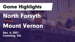 North Forsyth  vs Mount Vernon Game Highlights - Dec. 4, 2021