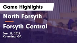 North Forsyth  vs Forsyth Central  Game Highlights - Jan. 28, 2022