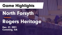 North Forsyth  vs Rogers Heritage  Game Highlights - Dec. 27, 2021