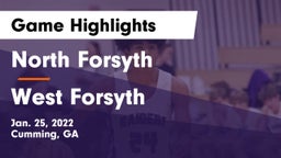 North Forsyth  vs West Forsyth  Game Highlights - Jan. 25, 2022