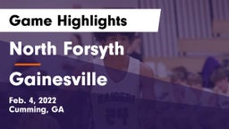North Forsyth  vs Gainesville Game Highlights - Feb. 4, 2022