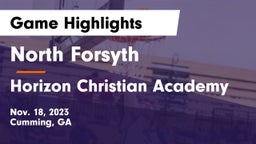 North Forsyth  vs Horizon Christian Academy Game Highlights - Nov. 18, 2023