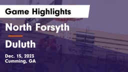 North Forsyth  vs Duluth  Game Highlights - Dec. 15, 2023