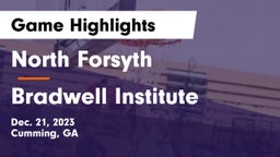 North Forsyth  vs Bradwell Institute Game Highlights - Dec. 21, 2023